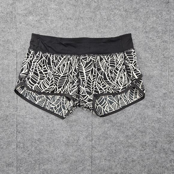 Lululemon Speed Up Shorts Womens 6 Palm Run Lined Athletic Preppy Gym Training - Picture 1 of 8
